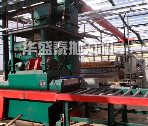 石材抛丸机客户现场 石材抛丸机客户现场